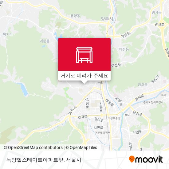 녹양힐스테이트아파트앞 지도