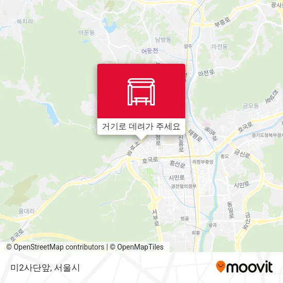 미2사단앞 지도