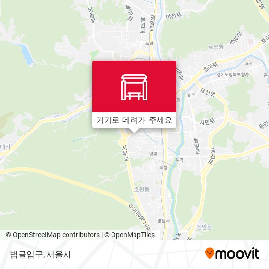 범골입구 지도