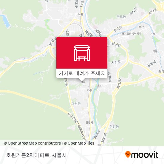 호원가든2차아파트 지도