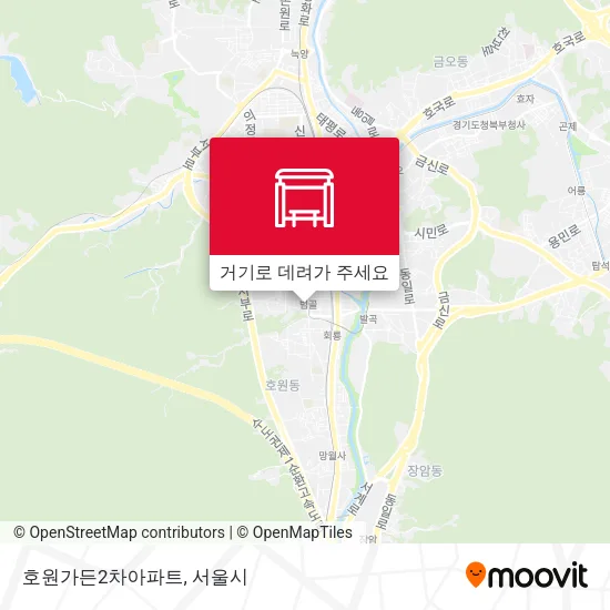 호원가든2차아파트 지도