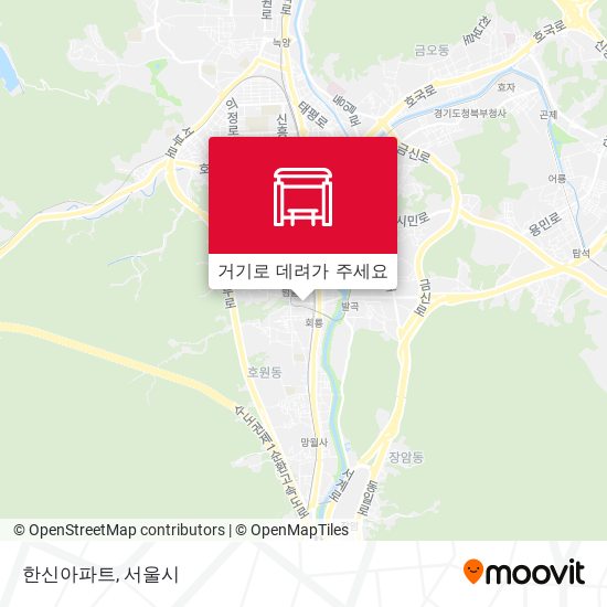 한신아파트 지도