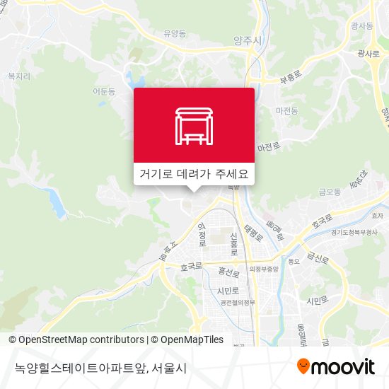 녹양힐스테이트아파트앞 지도