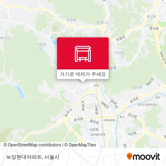 녹양현대아파트 지도