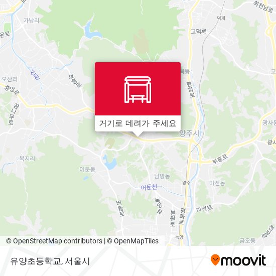 유양초등학교 지도