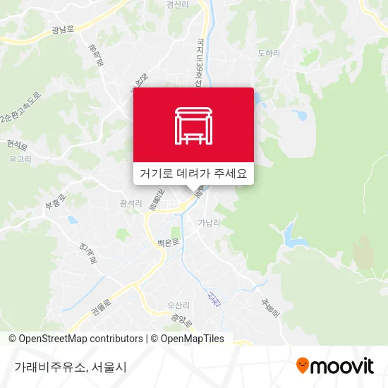 가래비주유소 지도
