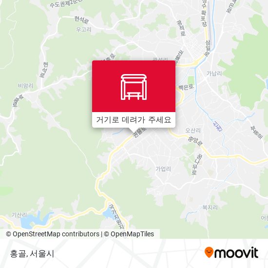 홍골 지도