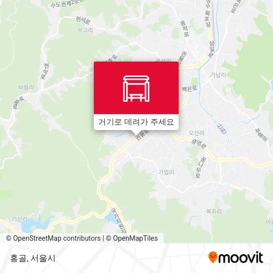 홍골 지도