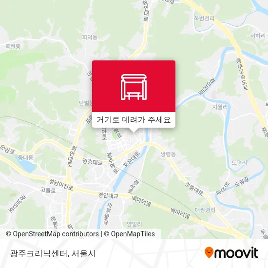 광주크리닉센터 지도