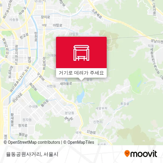 율동공원사거리 지도