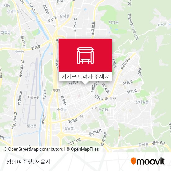 성남여중앞 지도