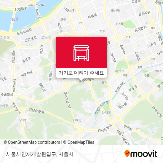 서울시인재개발원입구 지도