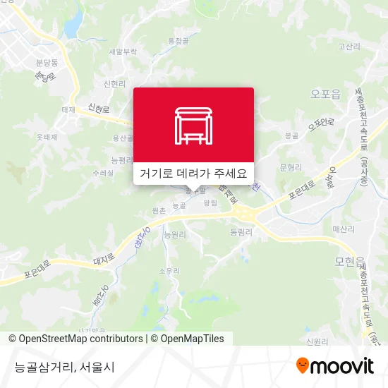 능골삼거리 지도