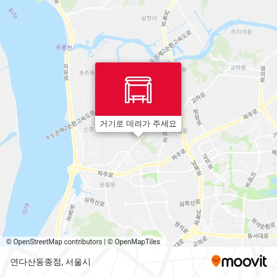 연다산동종점 지도