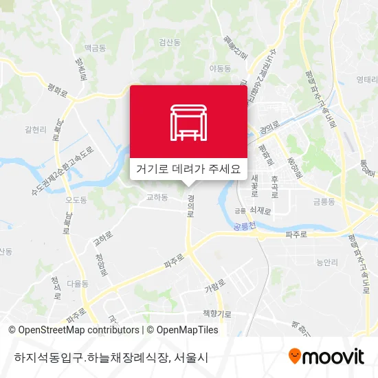 하지석동입구.하늘채장례식장 지도
