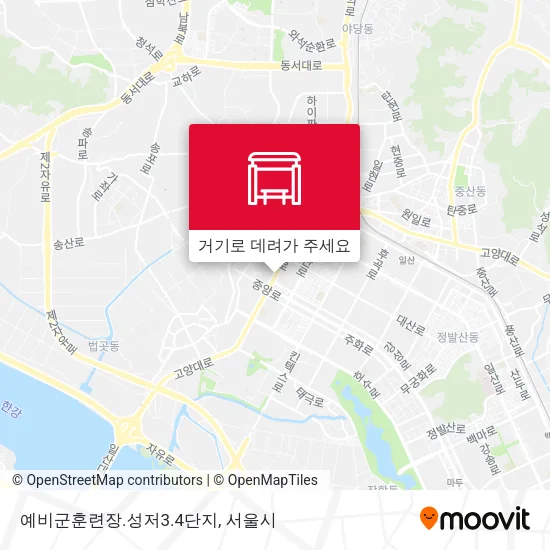 예비군훈련장.성저3.4단지 지도