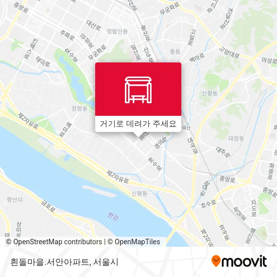 흰돌마을.서안아파트 지도