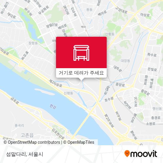 섬말다리 지도