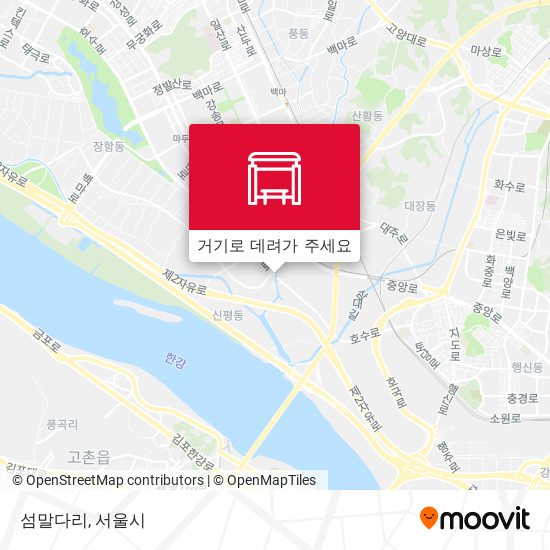 섬말다리 지도