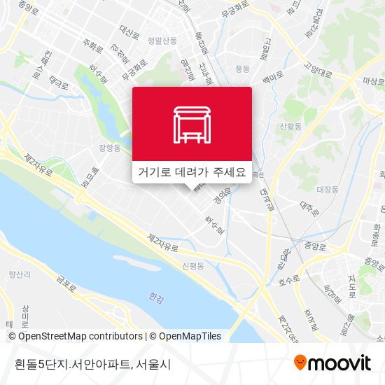 흰돌5단지.서안아파트 지도