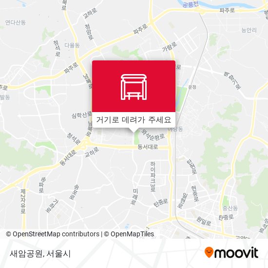 새암공원 지도