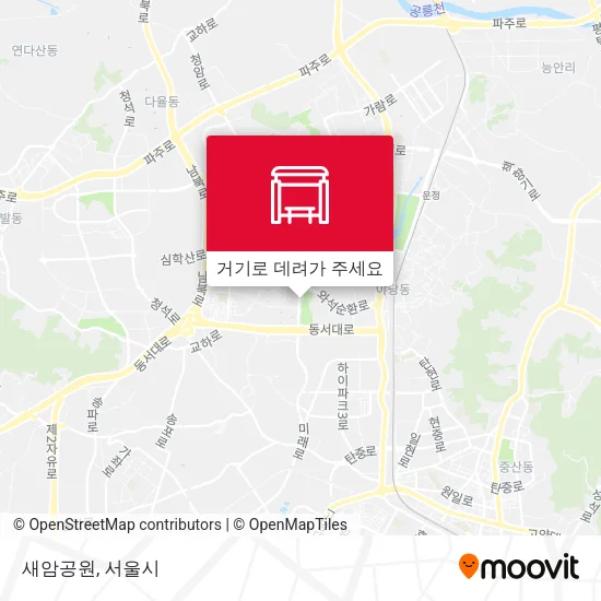새암공원 지도