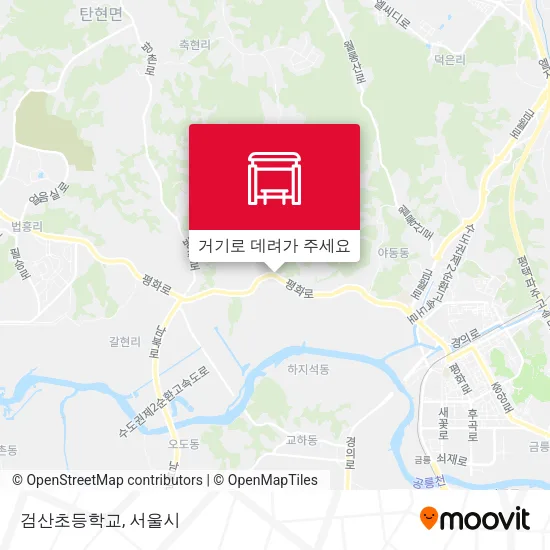 검산초등학교 지도