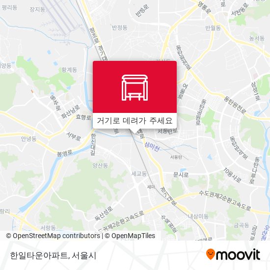 한일타운아파트 지도