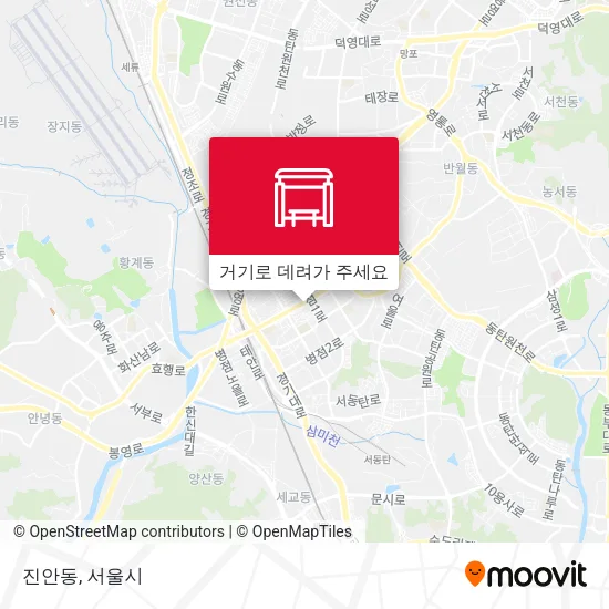 진안동 지도