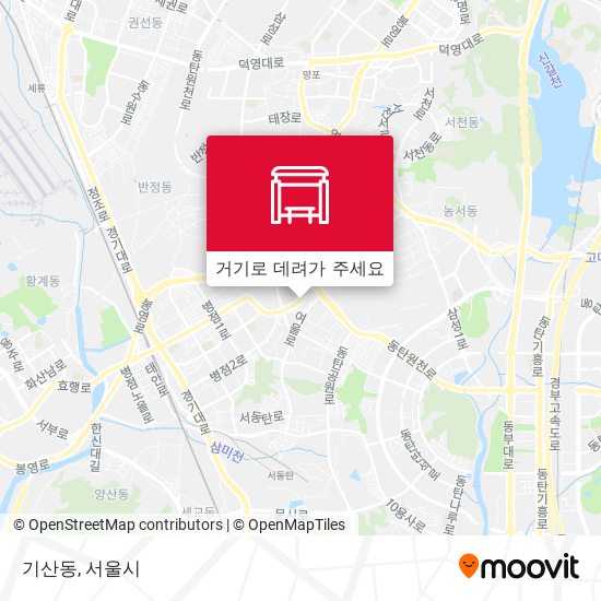 기산동 지도