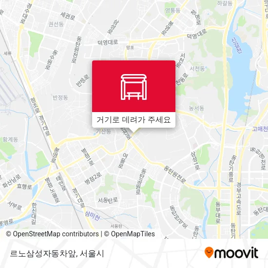 르노삼성자동차앞 지도