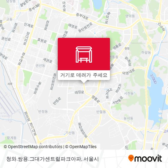청와.쌍용.그대가센트럴파크아파 지도