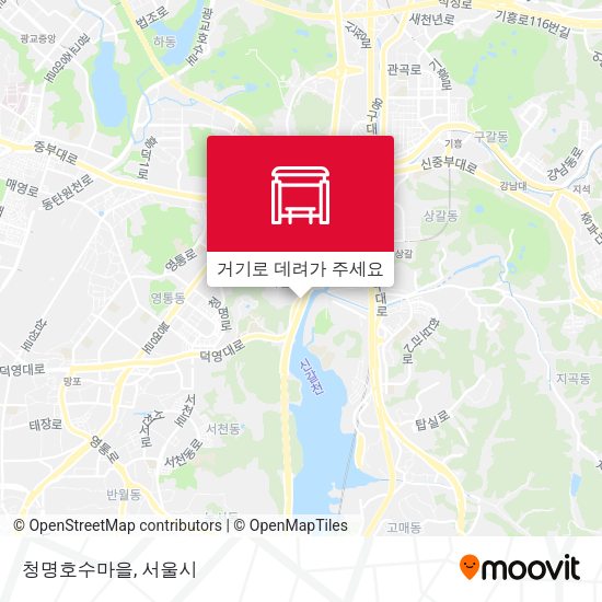 청명호수마을 지도