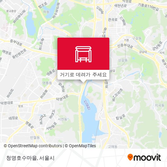 청명호수마을 지도
