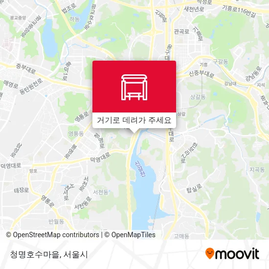 청명호수마을 지도