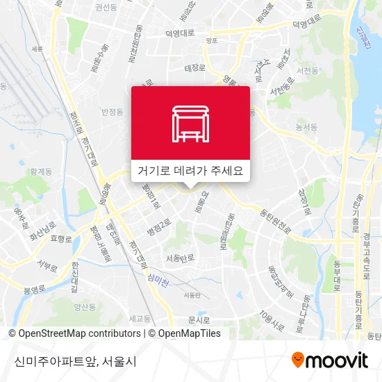 신미주아파트앞 지도