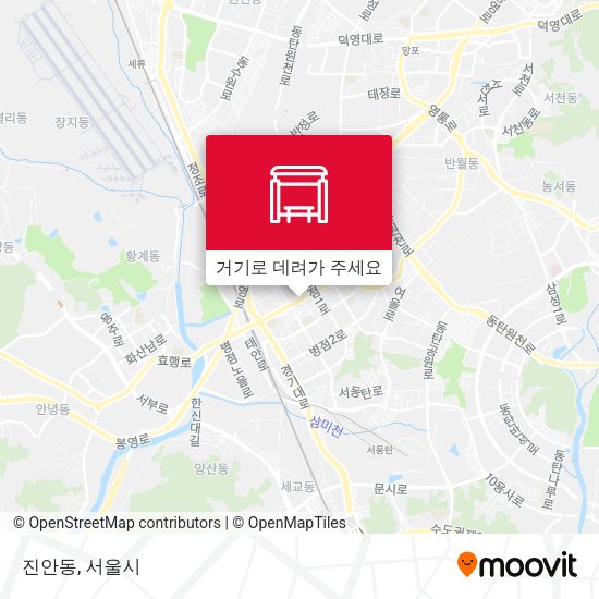 진안동 지도