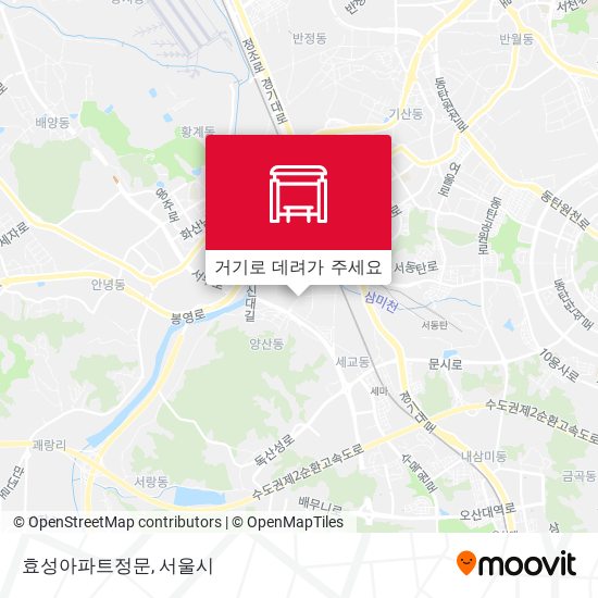 효성아파트정문 지도