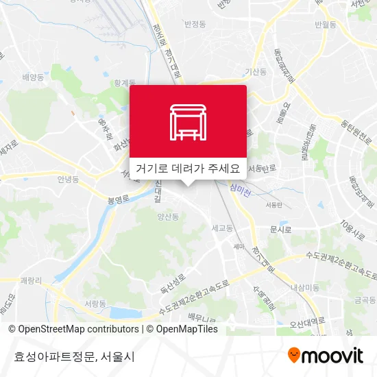 효성아파트정문 지도