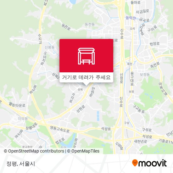 정평 지도