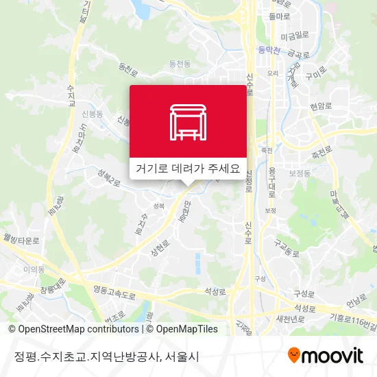 정평.수지초교.지역난방공사 지도