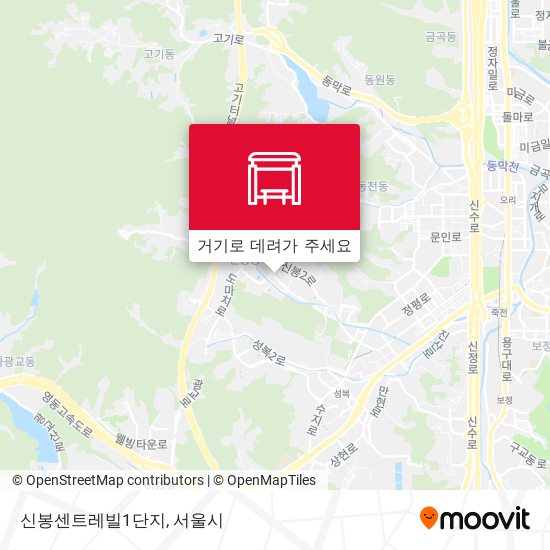 신봉센트레빌1단지 지도