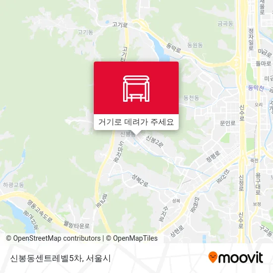 신봉동센트레벨5차 지도