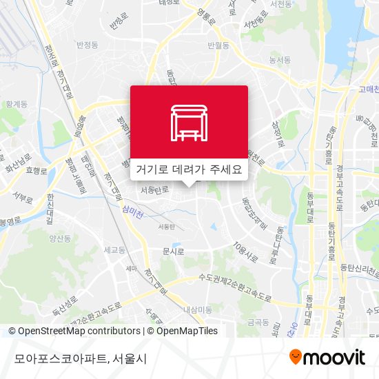 모아포스코아파트 지도