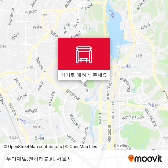 우미제일.전하리교회 지도