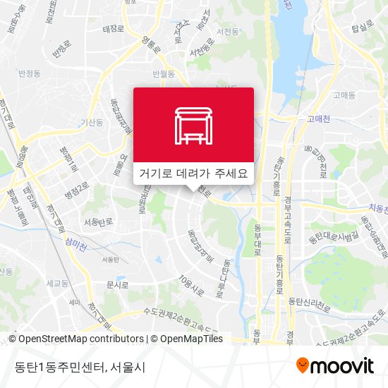 동탄1동주민센터 지도