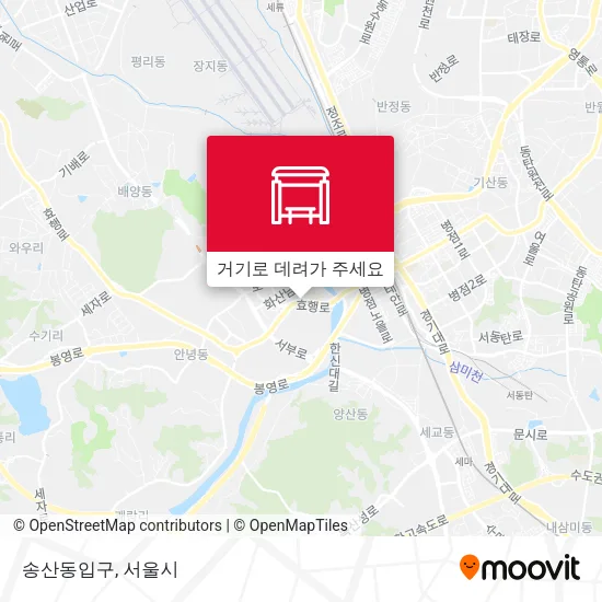 송산동입구 지도
