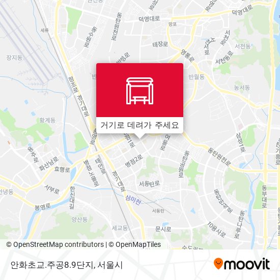 안화초교.주공8.9단지 지도