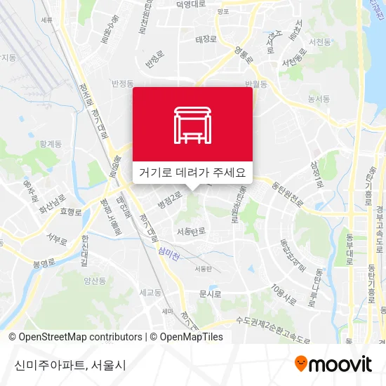 신미주아파트 지도