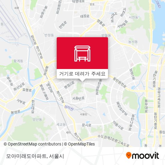 모아미래도아파트 지도